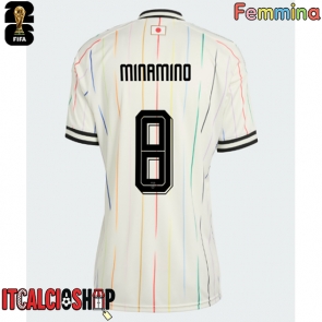 Giappone Takumi Minamino #8 Seconda Maglia Femmina Mondiali 2026 Manica Corta